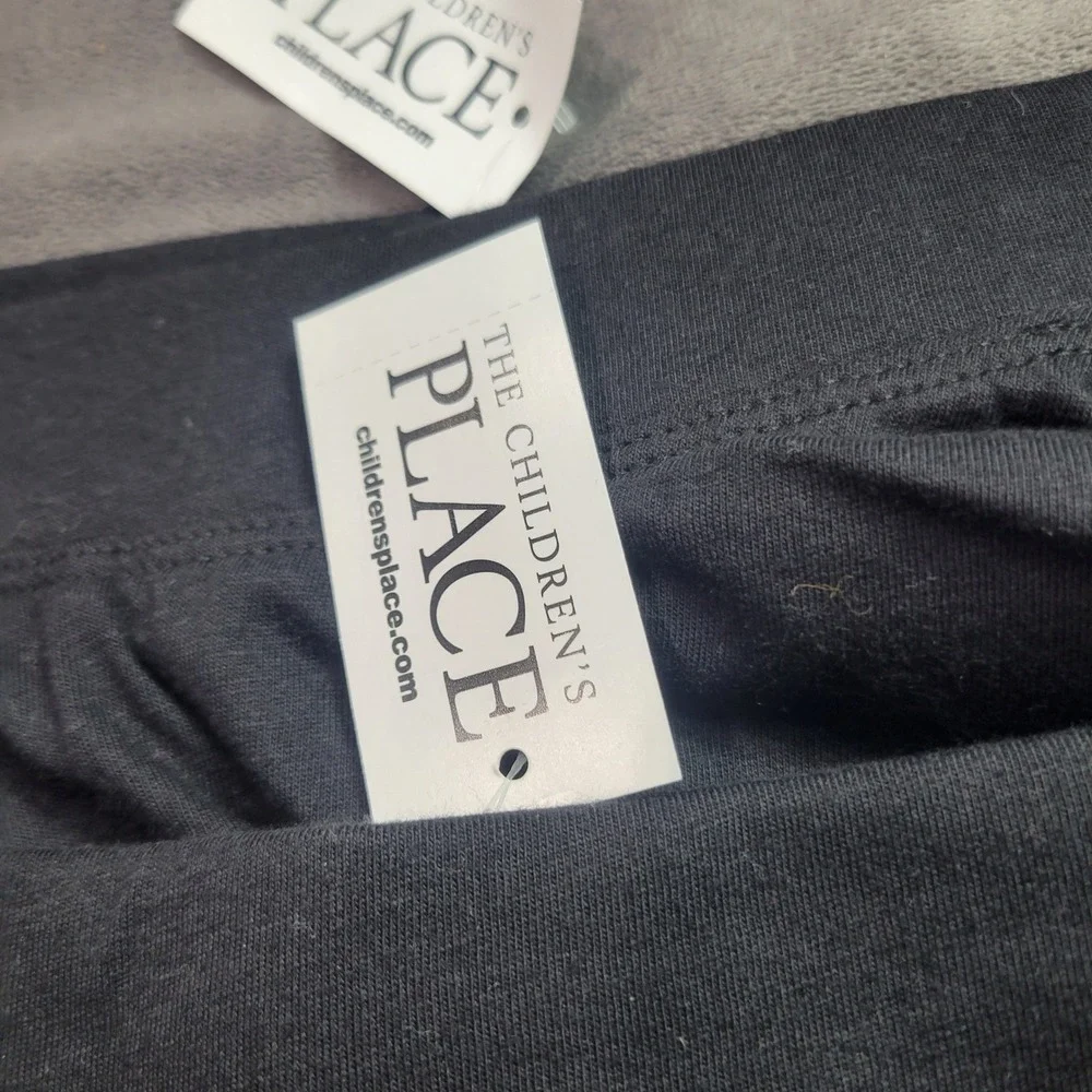 The Childrens Place Girls Black Skorts 2-Pack Size S 5/6 Jersey Knit Pull-On New